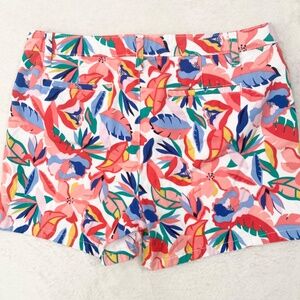 St. John's Bay Mid-Rise Floral‎ Print Shorts Womens 14